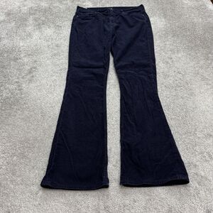 Citizens Of Humanity Georgia High Rise Bootcut Corduroy Pants Women 31 Navy Blue